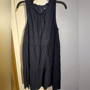 Elegant Navy Sleeveless Dress
